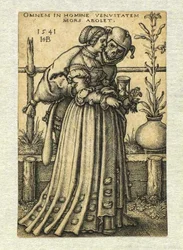 Woman Accompanied by Death